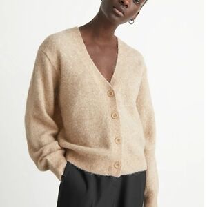 & Other Stories Beige Cardigan Sweater